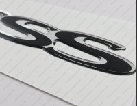 Cruisers Yachts Express Chrome/Black Raised Domed 3D Decal 17.5" x 2.5" 1pcs.